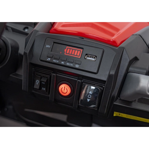 Duży Buggy dla dzieci UTV X3 Off-Road 2-osobowy 4 x 200W Czerwony BBH-028.CR